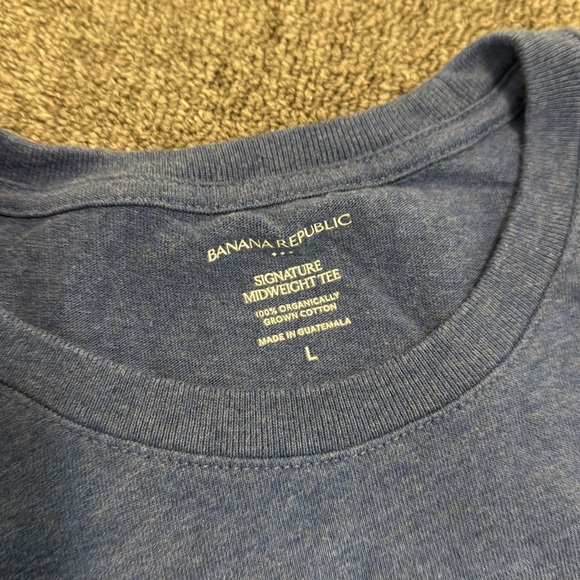 Banana Republic Blue and Gray Short Sleeve Tees - Picture 2 of 4